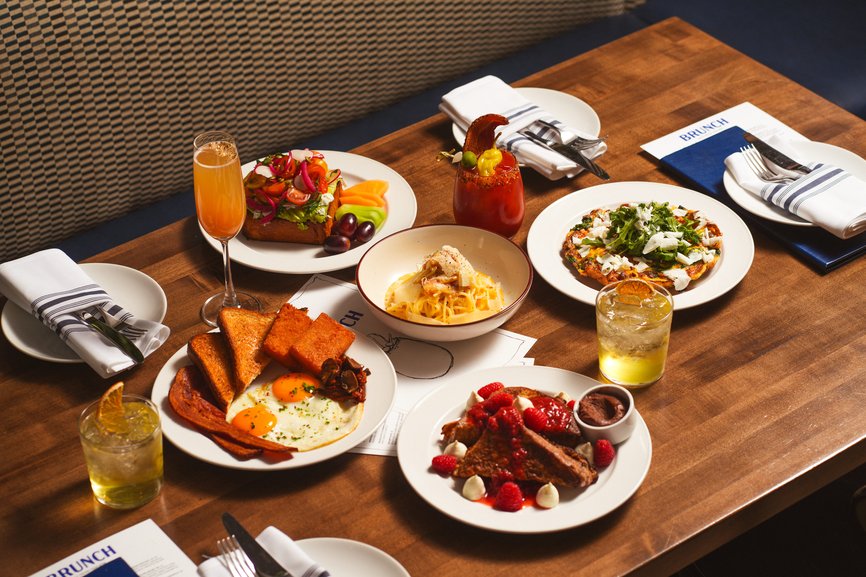 brunch spread at Capo