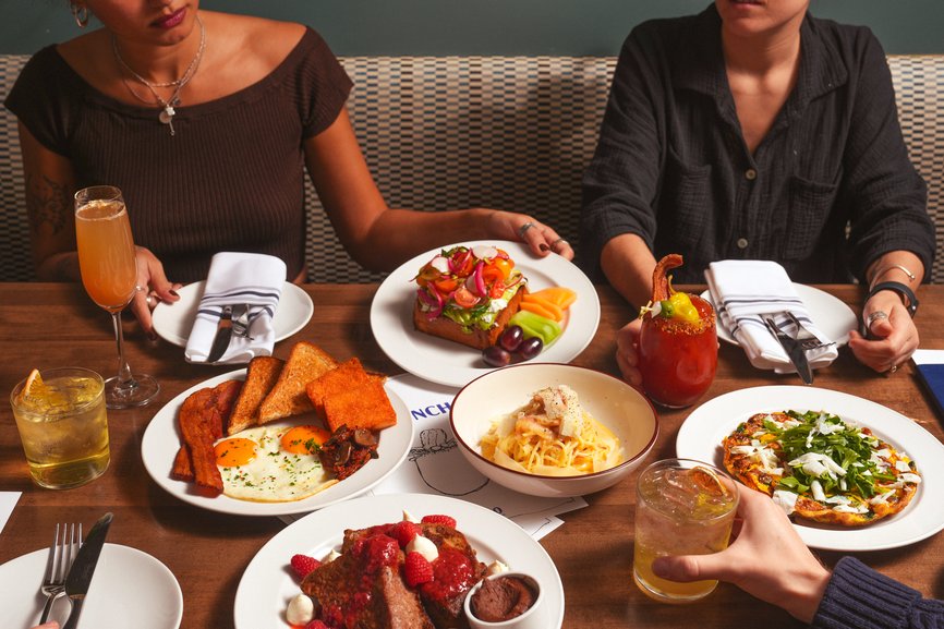 Breakfast spread at Capo